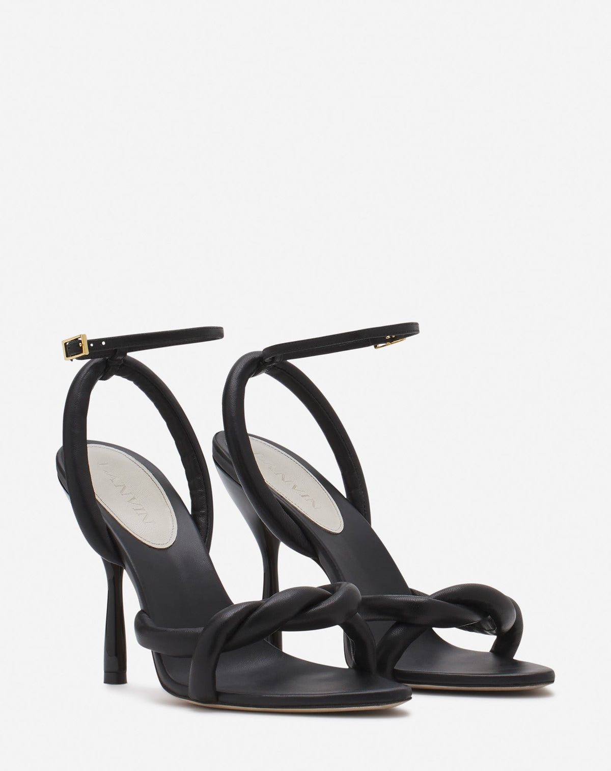 Sandales avec brides 110 en cuir - Noir