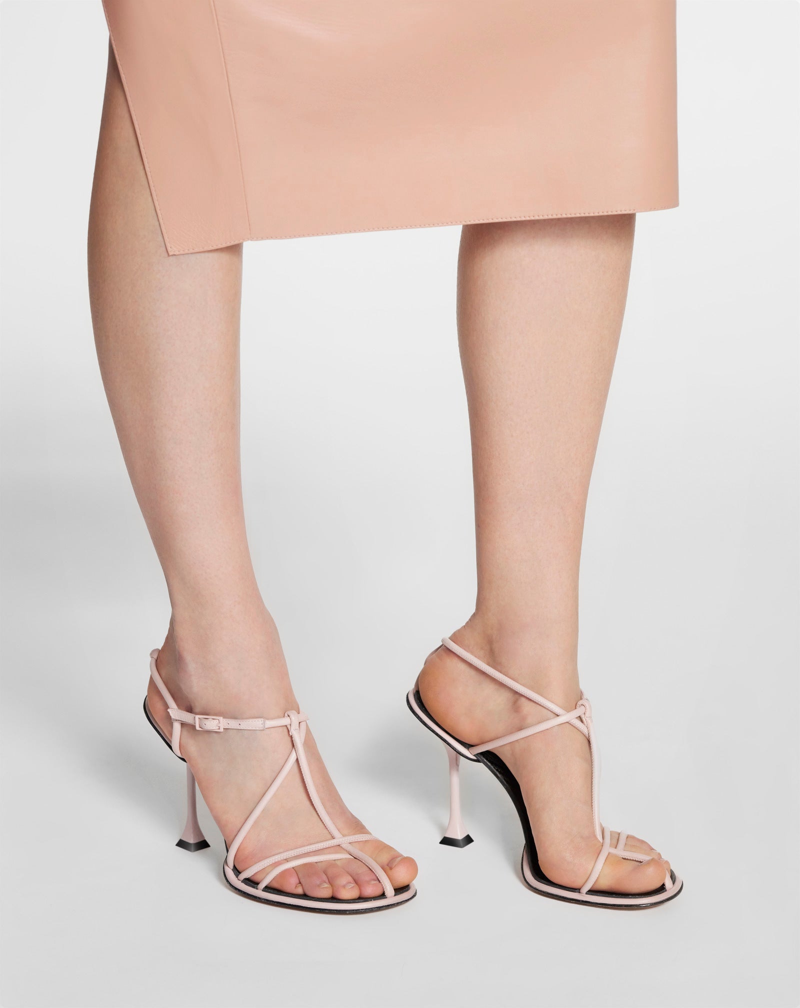Sandales à talons 110 en cuir - Rose & Rose