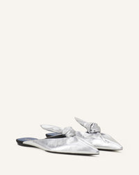 Mule plate noeud - Argent
