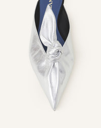 Mule plate noeud - Argent