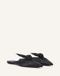 Mule plate noeud - Noir