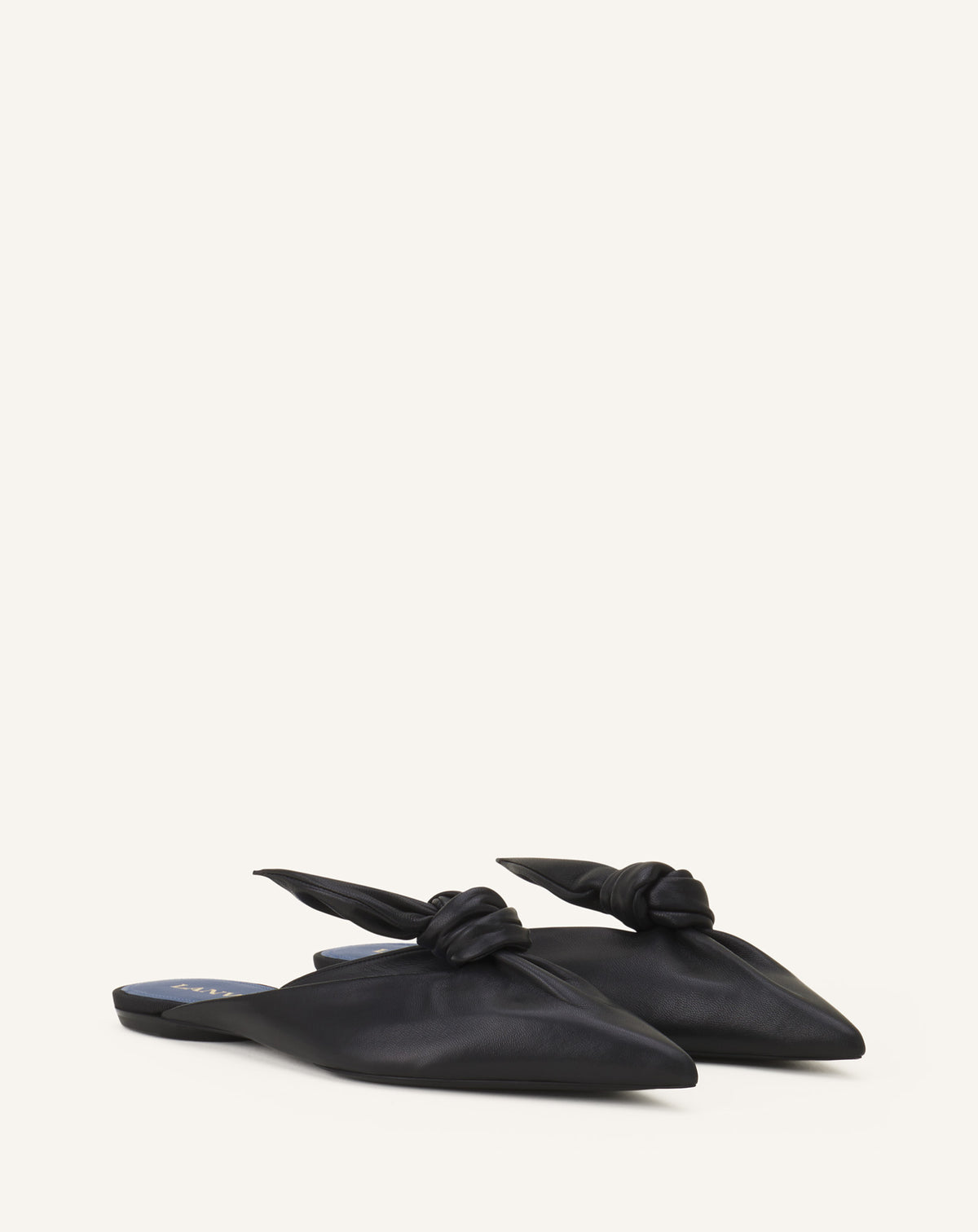 Mule plate noeud - Noir