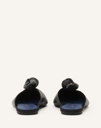 Mule plate noeud - Noir