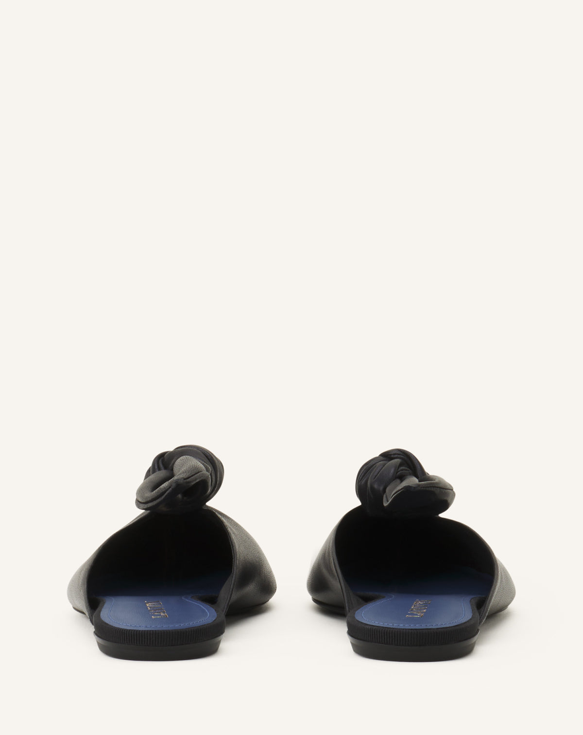 Mule plate noeud - Noir