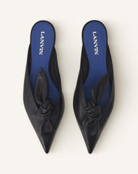 Mule plate noeud - Noir