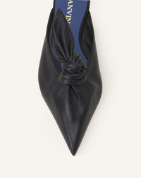 Mule plate noeud - Noir