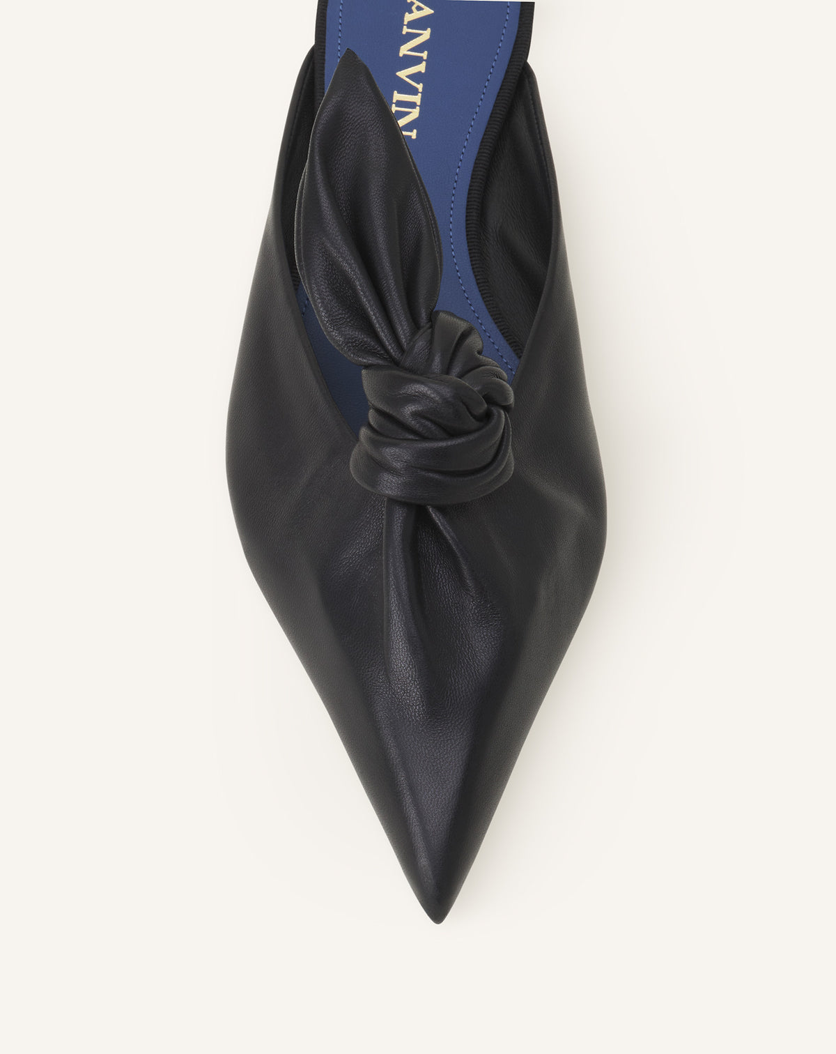 Mule plate noeud - Noir