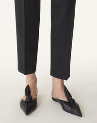 Mule plate noeud - Noir