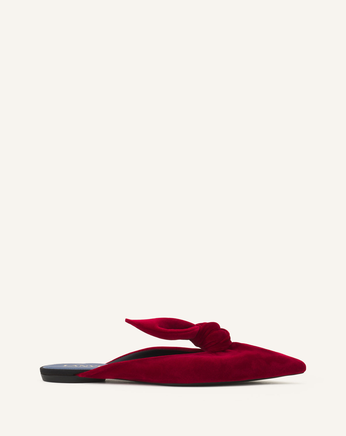 Mule plate noeud - Rouge