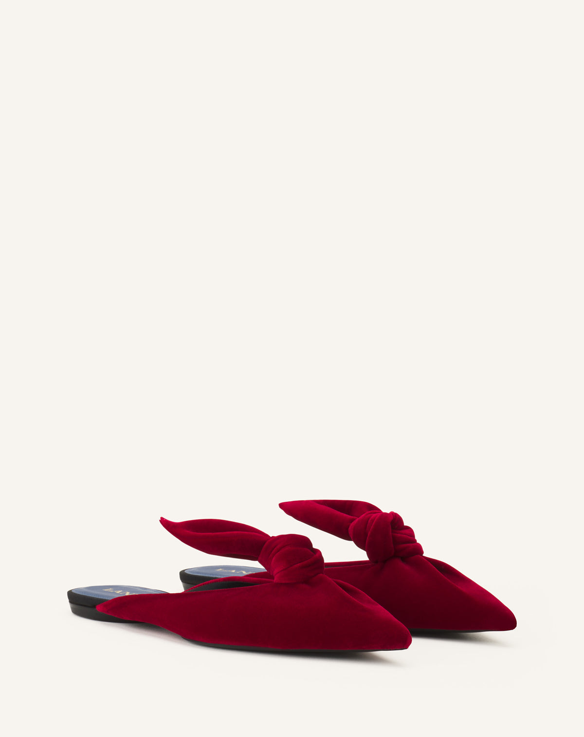 Mule plate noeud - Rouge