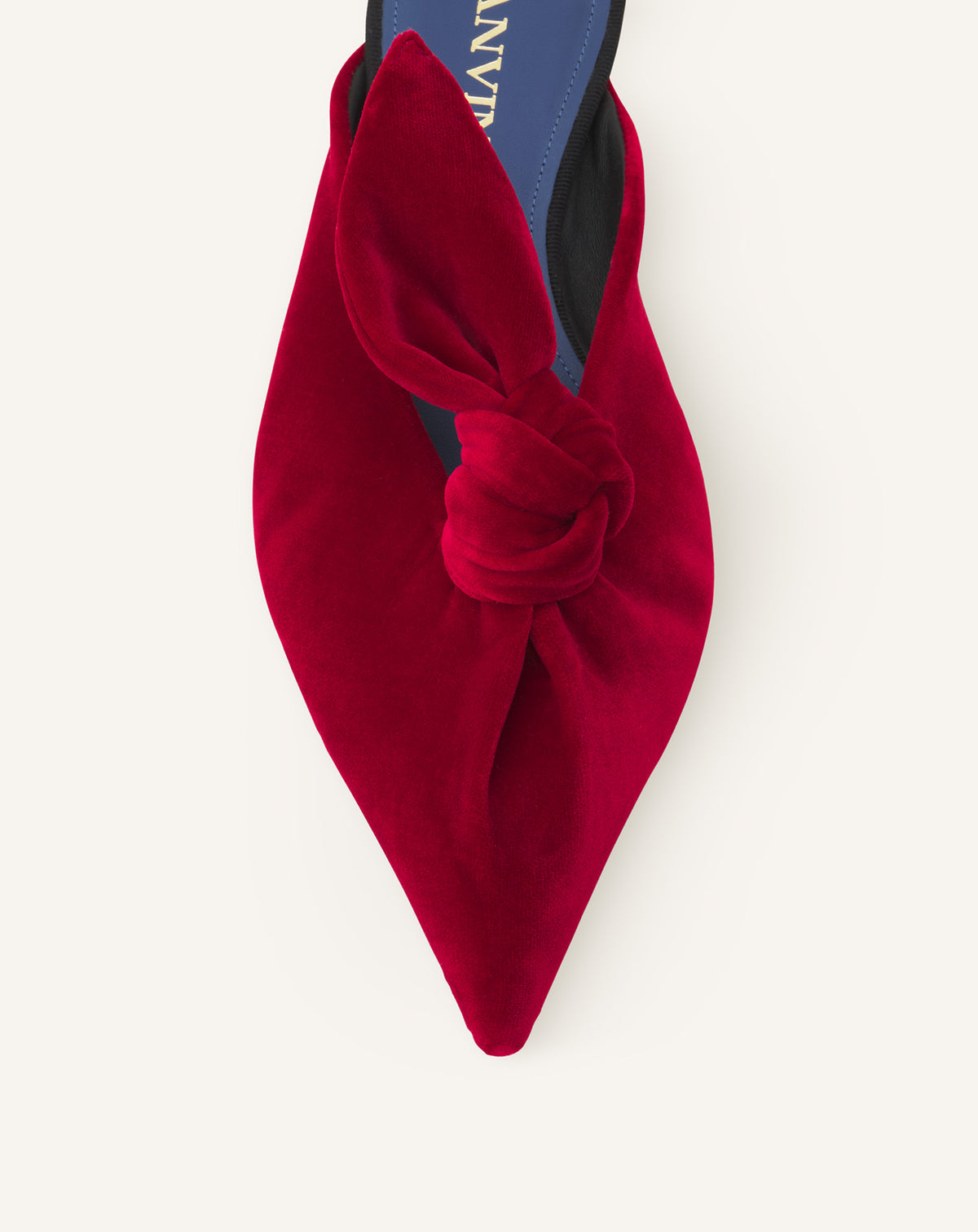 Mule plate noeud - Rouge