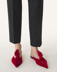 Mule plate noeud - Rouge