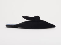 Mule plate noeud - Noir