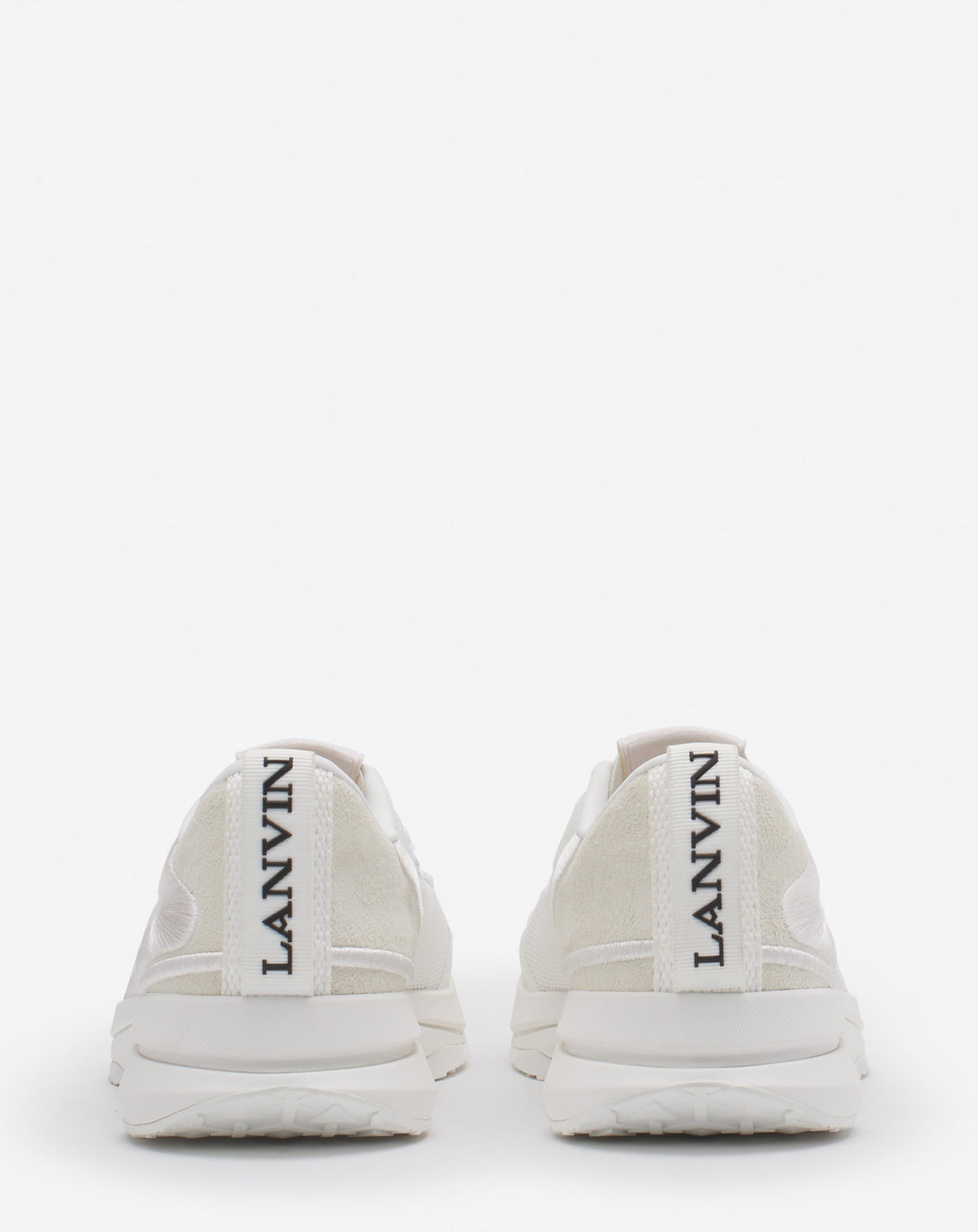 Baskets runner Lanvin en tissu - Blanc & Blanc