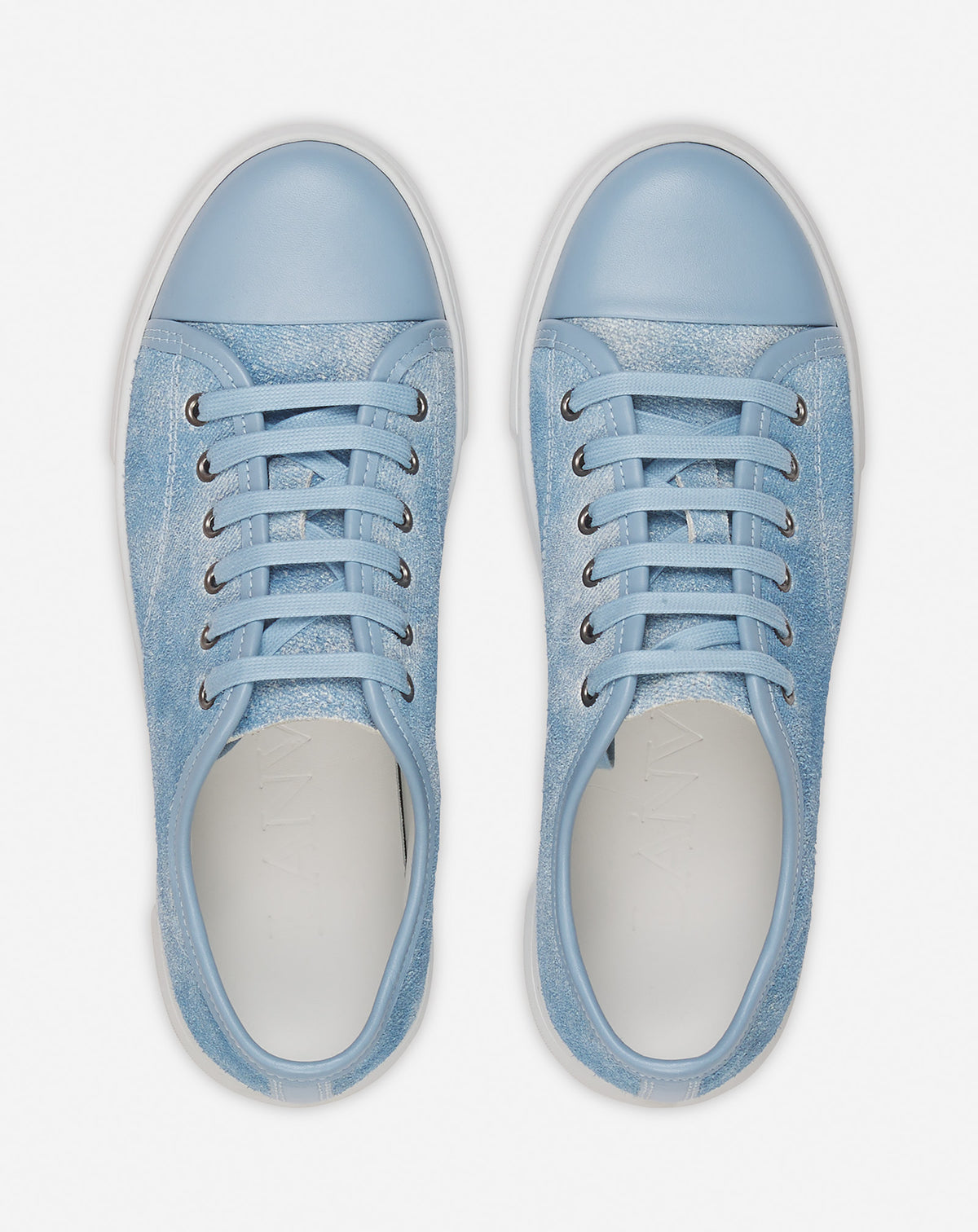 Baskets DBB1 en cuir - Bleu Jean