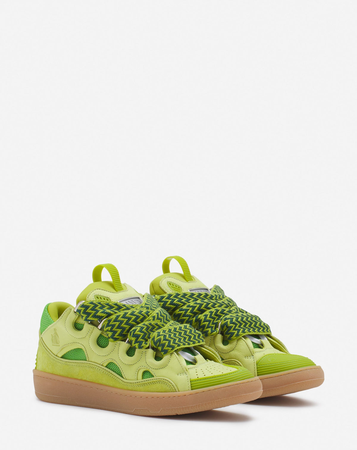 Baskets Curb en cuir - Vert