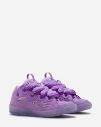 Baskets Curb semelle mouchetée en cuir - Lilas