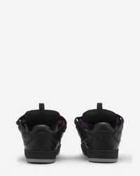 Baskets Curb en cuir - Noir & Rouge