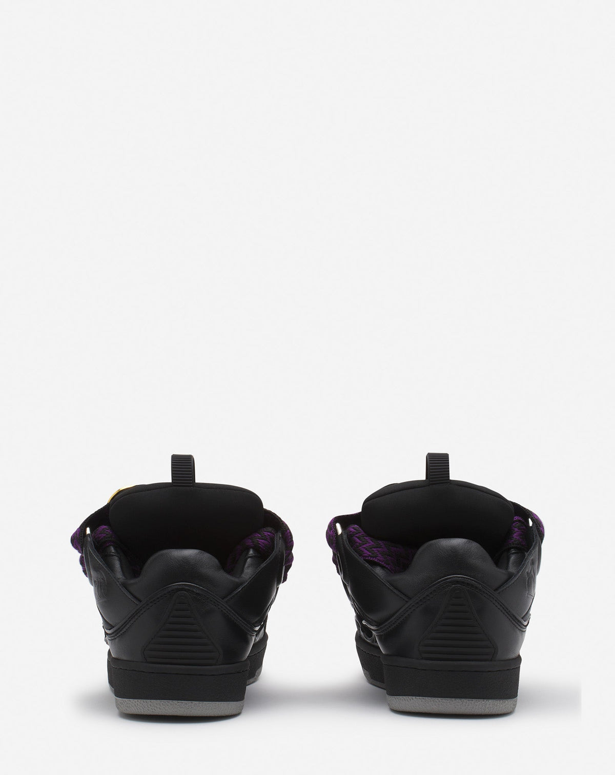 Baskets Curb en cuir - Noir & Rouge