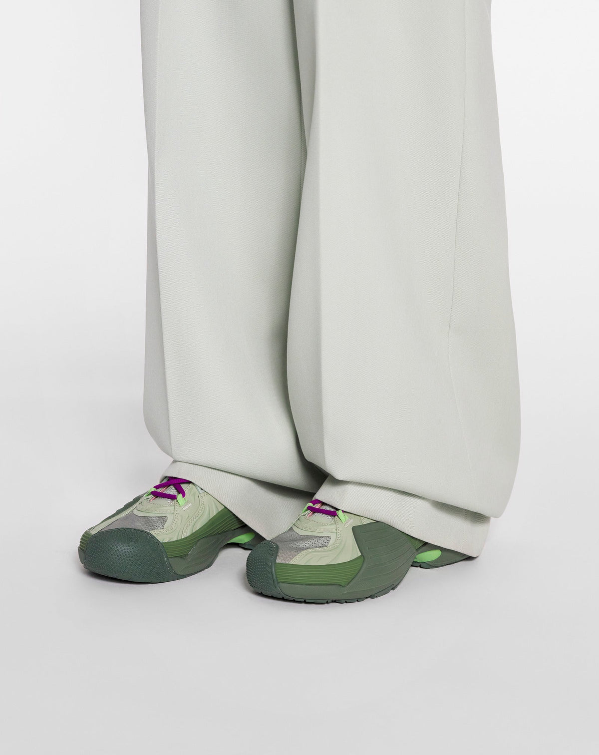 Lanvin flash-x sneakers - Khaki & sauge