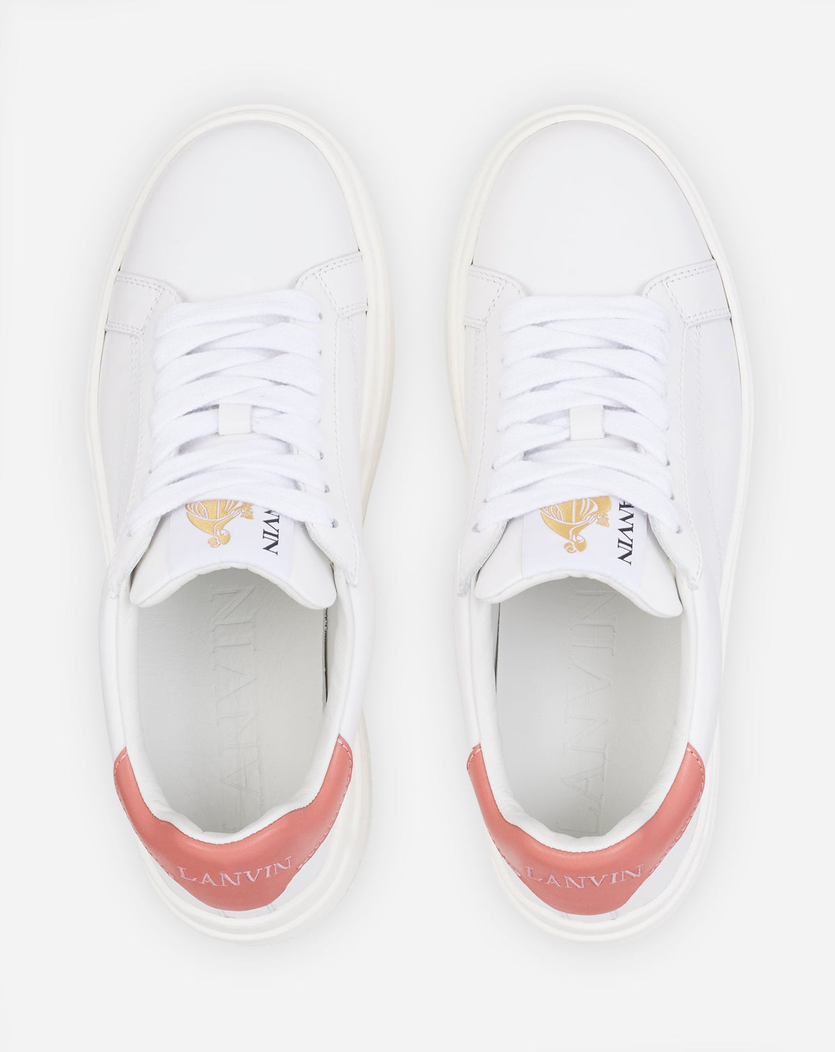 Sneakers ddb0 platforme - Blanc & rose