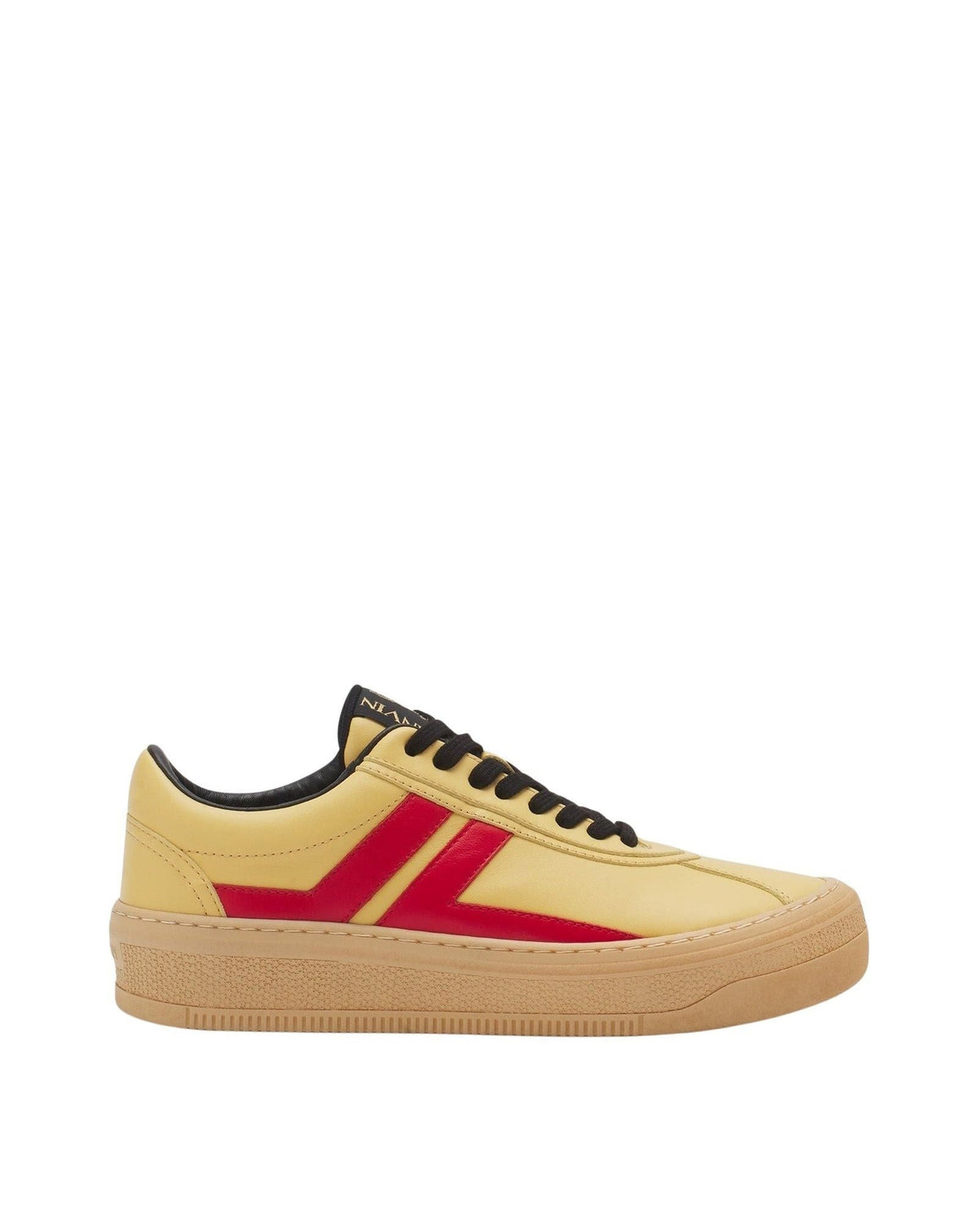 Lanvinxfuture baskets à semelle haute - Jaune vif & rouge
