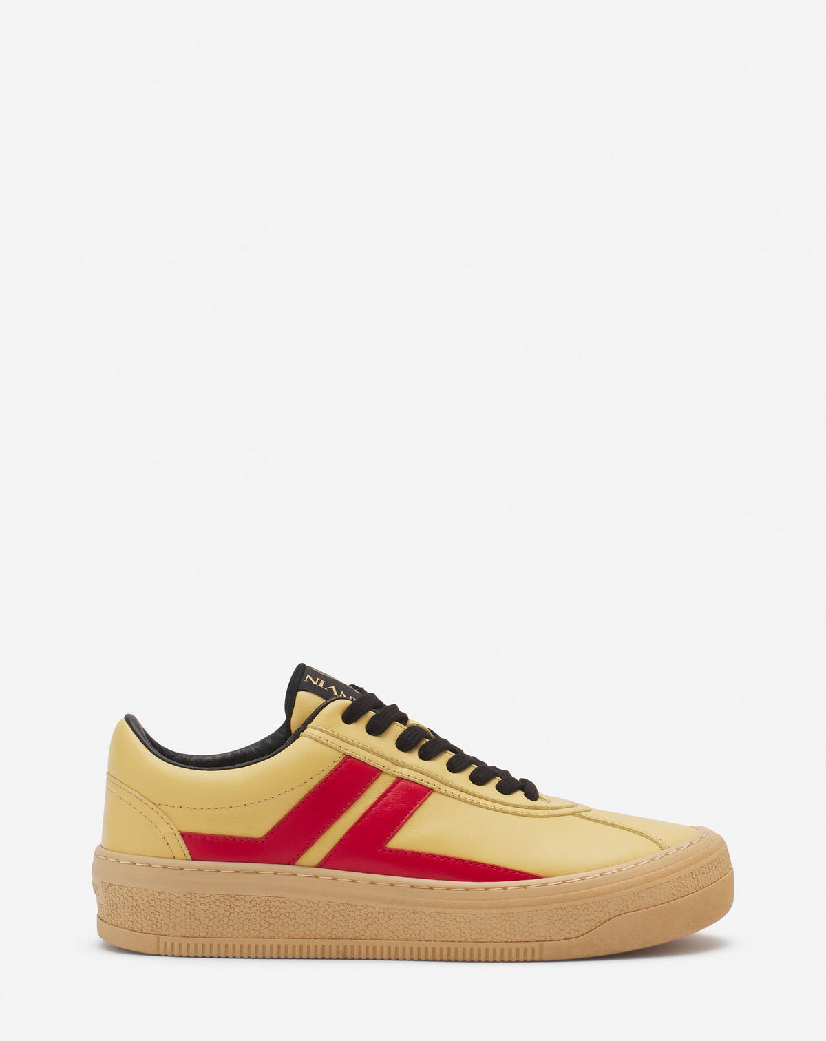 Lanvinxfuture baskets à semelle haute - Jaune vif & rouge