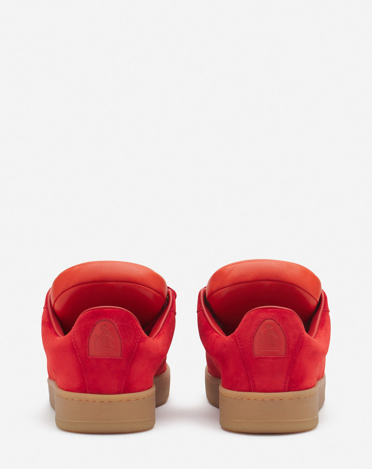 Curb lite sneakers langue rembourrée - Coquelicot & orange