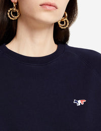 Sweatshirt ajusté Fox avec écusson - Navy