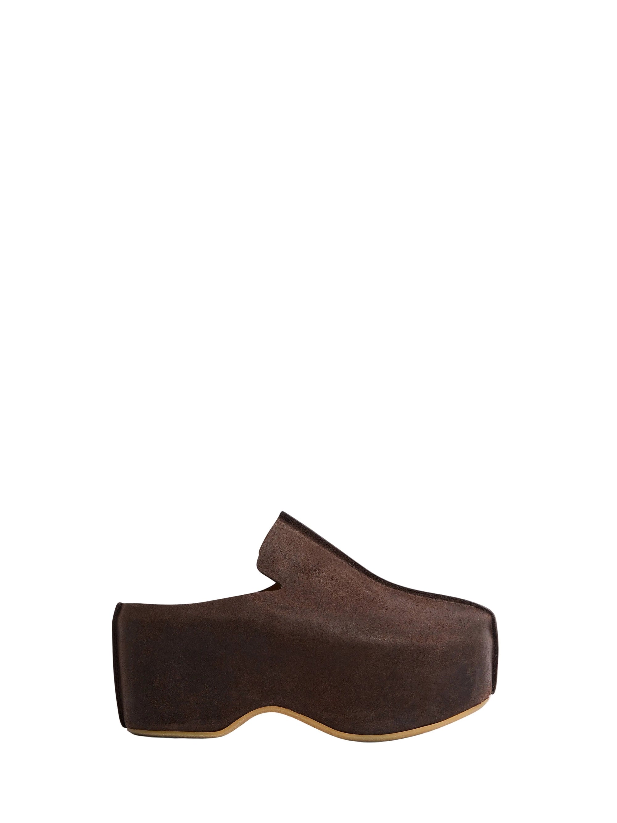 Sabots À Semelle Élevée W - Deep Walnut