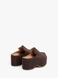 Sabots À Semelle Élevée W - Deep Walnut