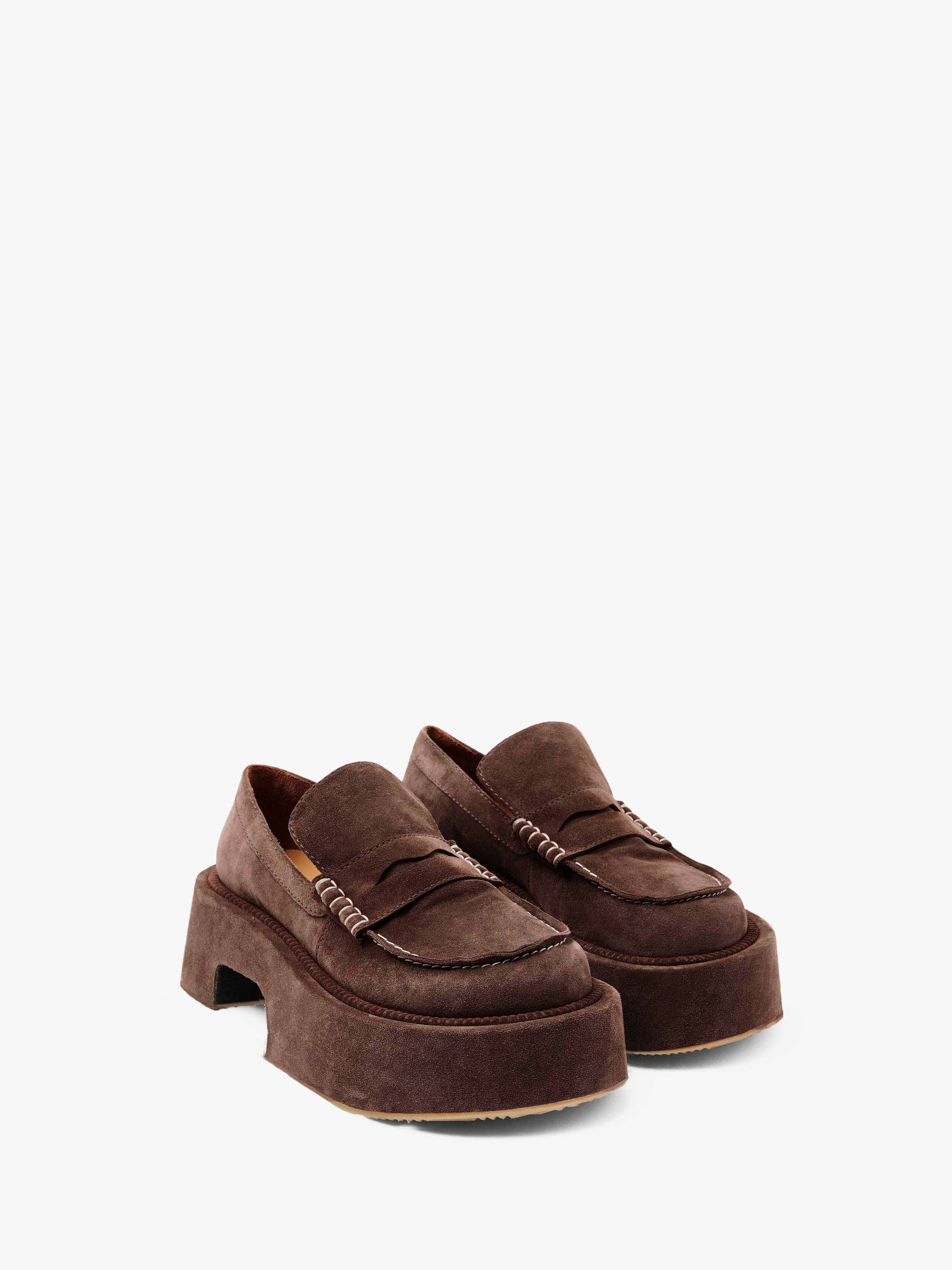 Mocassins À Semelle Élevée M - Brown