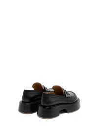 Mocassins à plateforme en cuir - Black