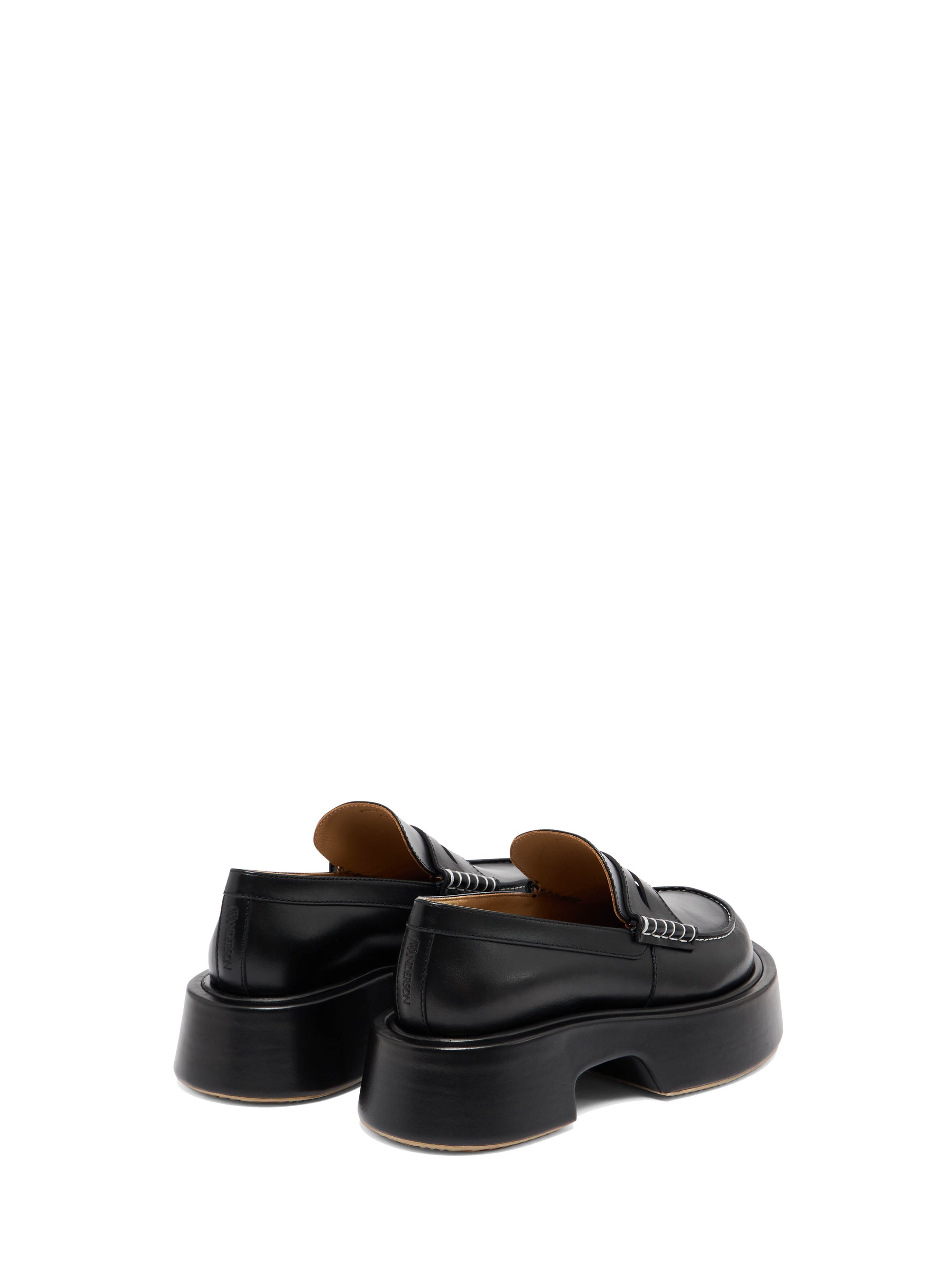Mocassins à plateforme en cuir - Black
