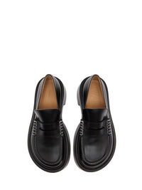 Mocassins à plateforme en cuir - Black