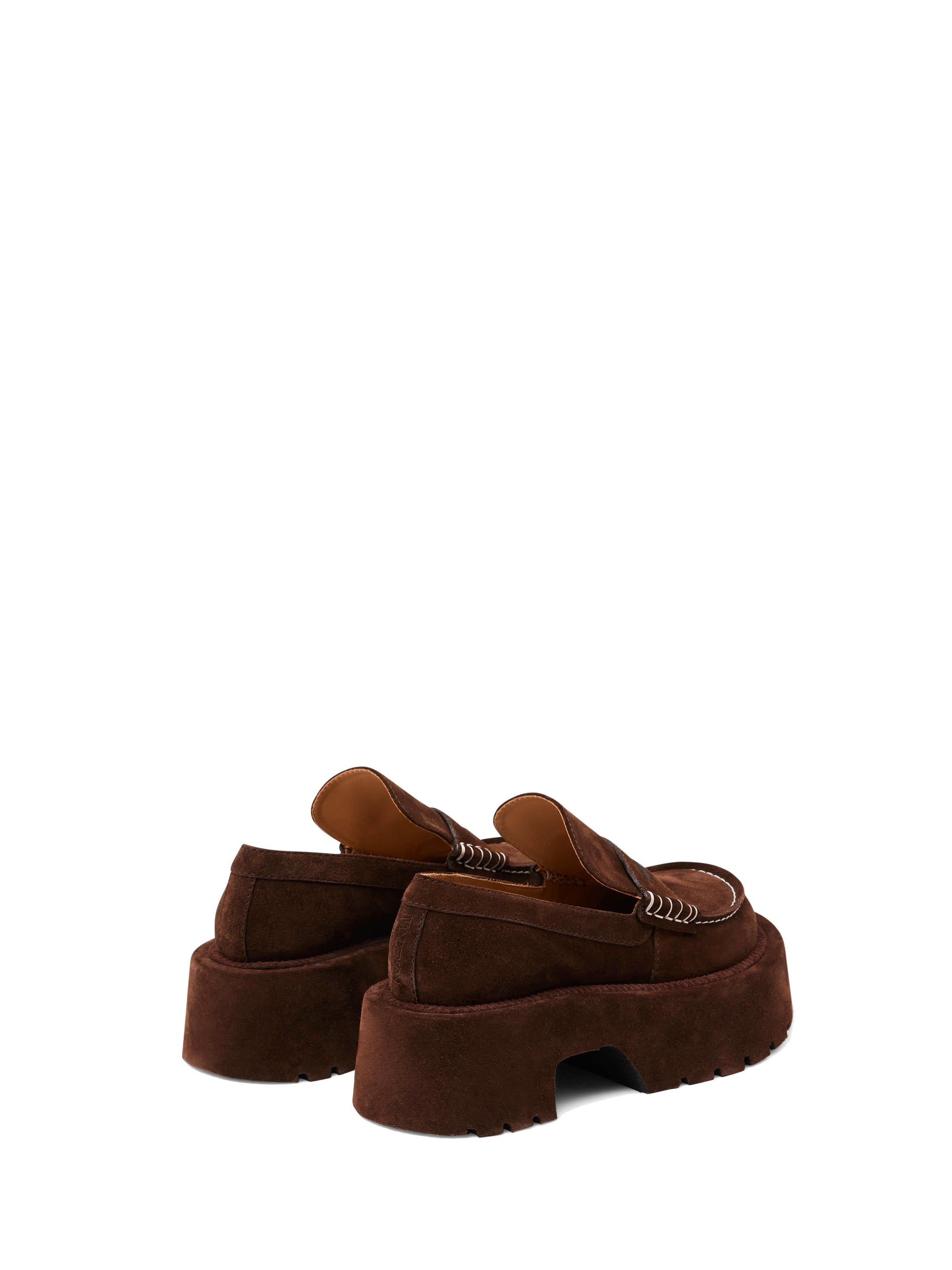 Mocassins À Semelle Élevée F - Brown