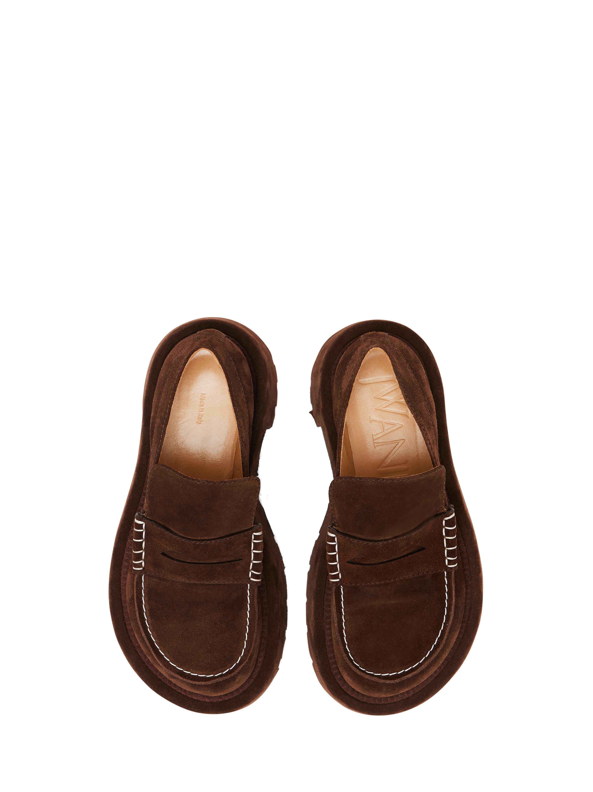 Mocassins À Semelle Élevée F - Brown