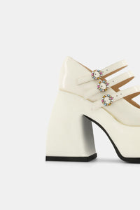 2 QTY DJV-250€-0/4 RELIQUAT Bulla Marietta 120 Ecru Patent