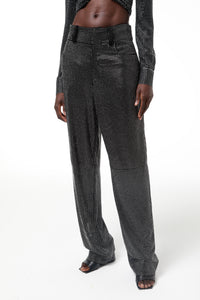 Pantalon à motif sergé - Black