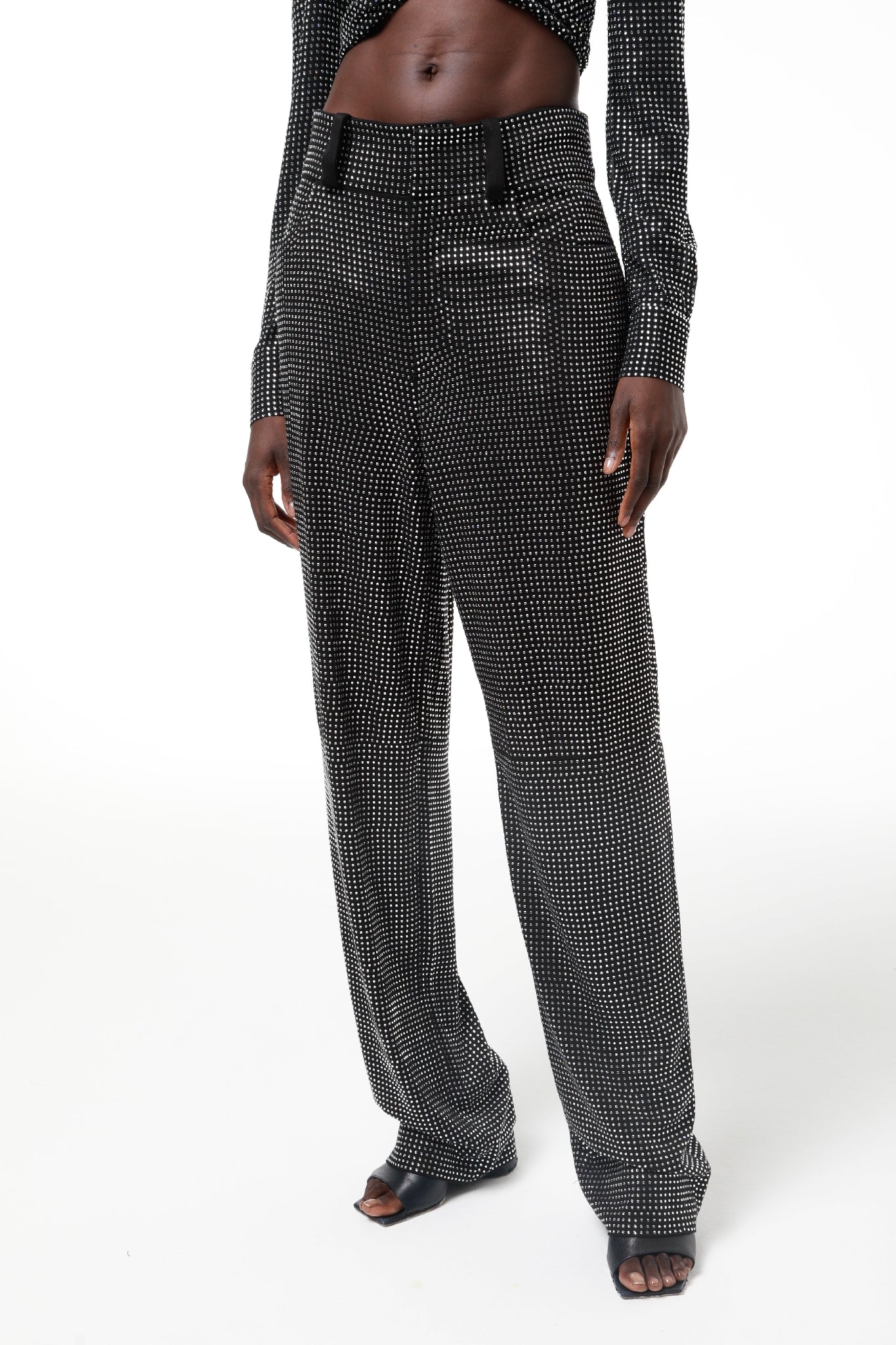Pantalon à motif sergé - Black
