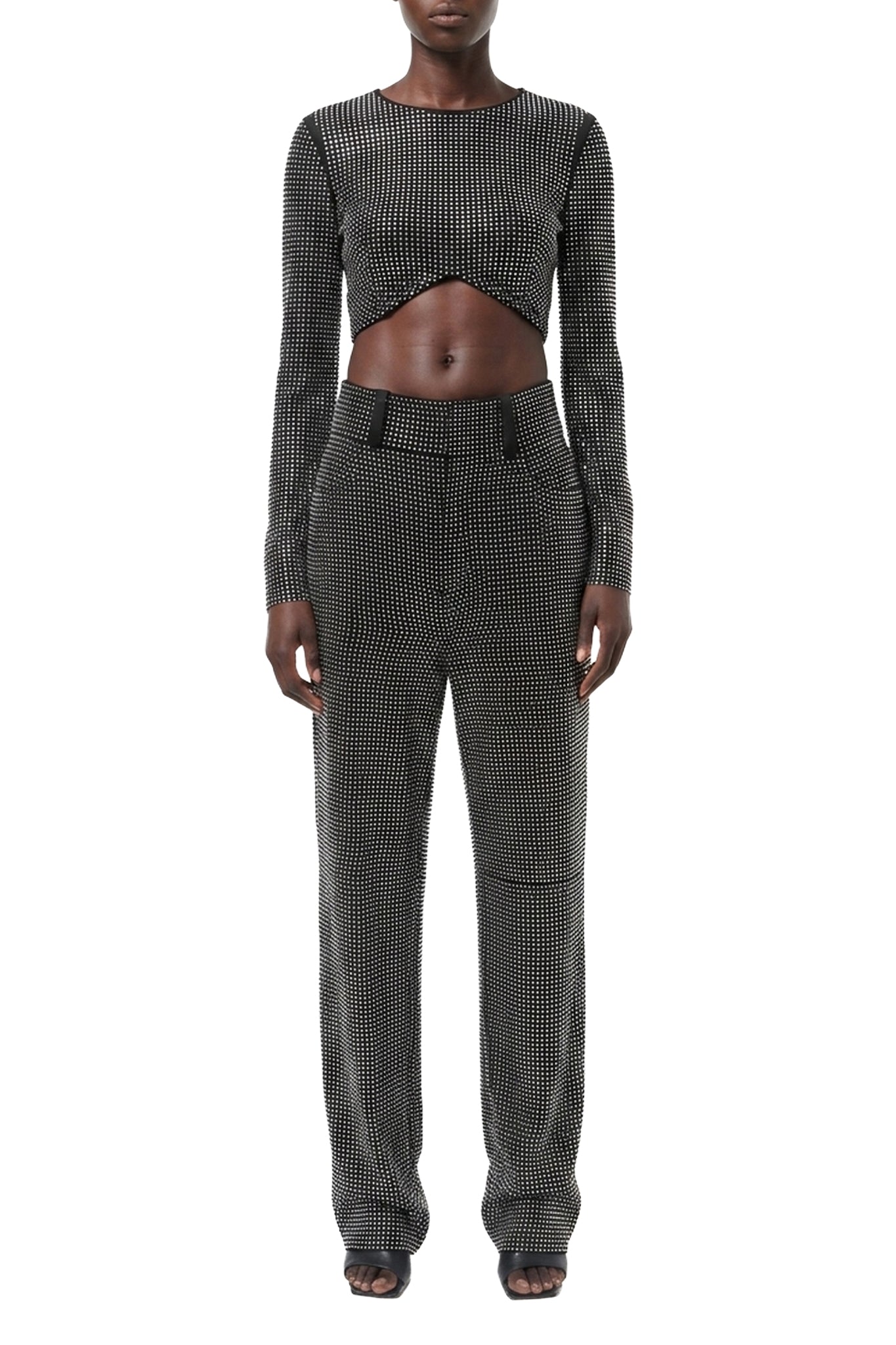 Pantalon à motif sergé - Black