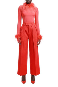 Top - Orange & Red