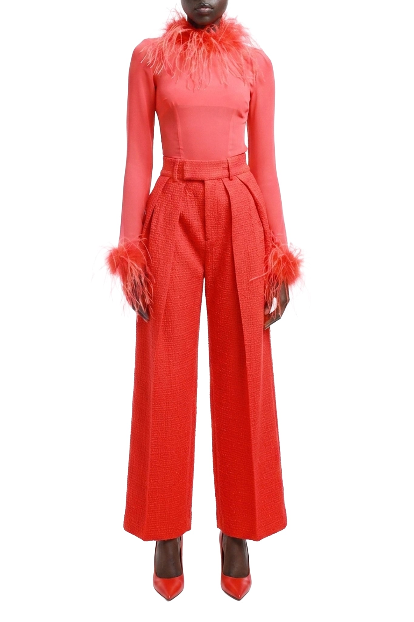 Top - Orange & Red