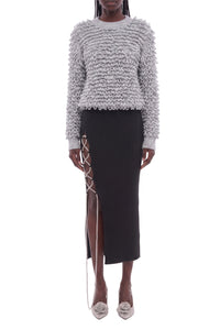 RECOLO BLACK /// Jupe midi en laine - Black