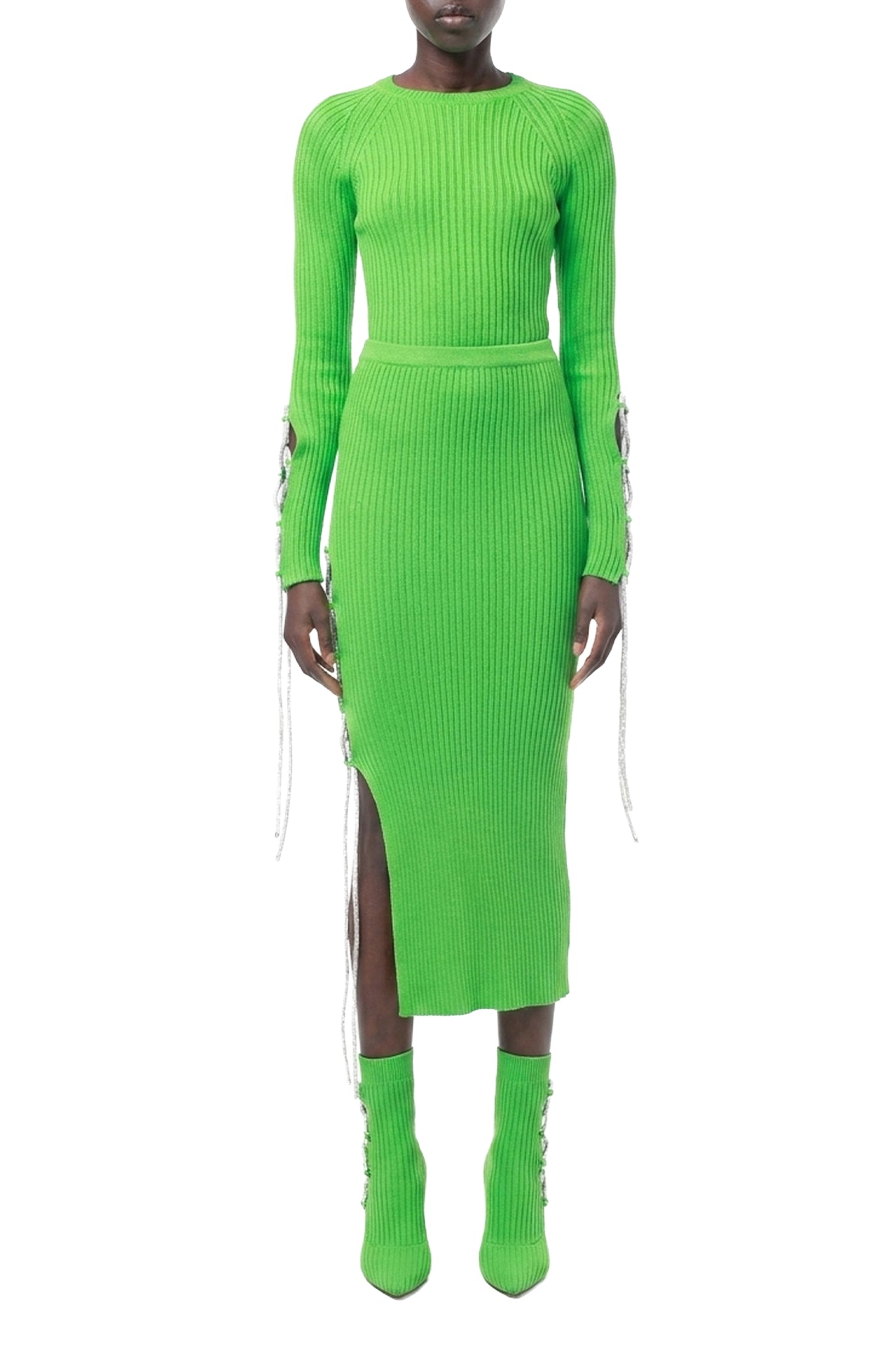 Top en laine - Shocking Green