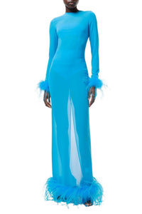 Robe midi - Vibrant Light Blue