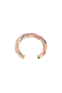 Bracelet Diana Bracelet Tie Dye Terracotta - Doré, ivoire et marron