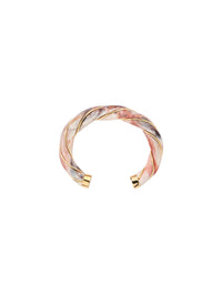 Bracelet Diana Bracelet Tie Dye Terracotta - Doré, ivoire et marron
