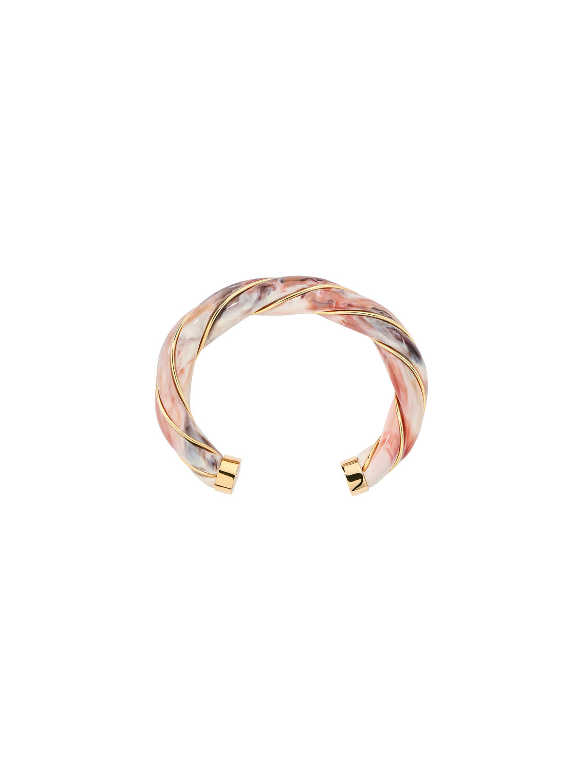 Bracelet Diana Bracelet Tie Dye Terracotta - Doré, ivoire et marron