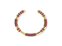 Bracelet Positano Bracelet Chocolat - Doré et chocolat